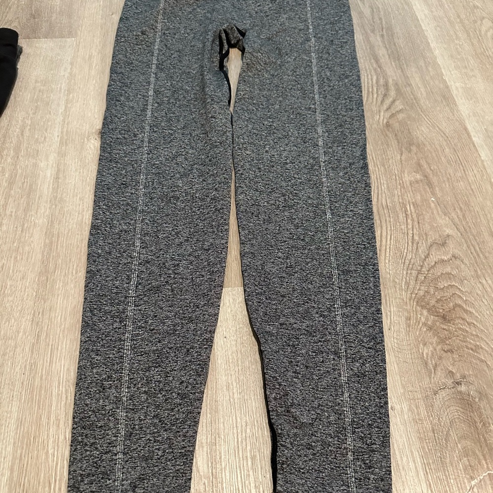 PINK Victoria's Secret Gray Leggings with Seam Detail